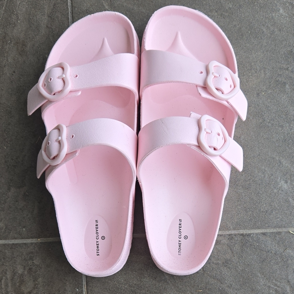 Stoney Clover Lane Pink Womens Sandals-Size 8